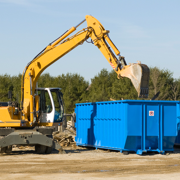 what are the rental fees for a residential dumpster in Bena VA